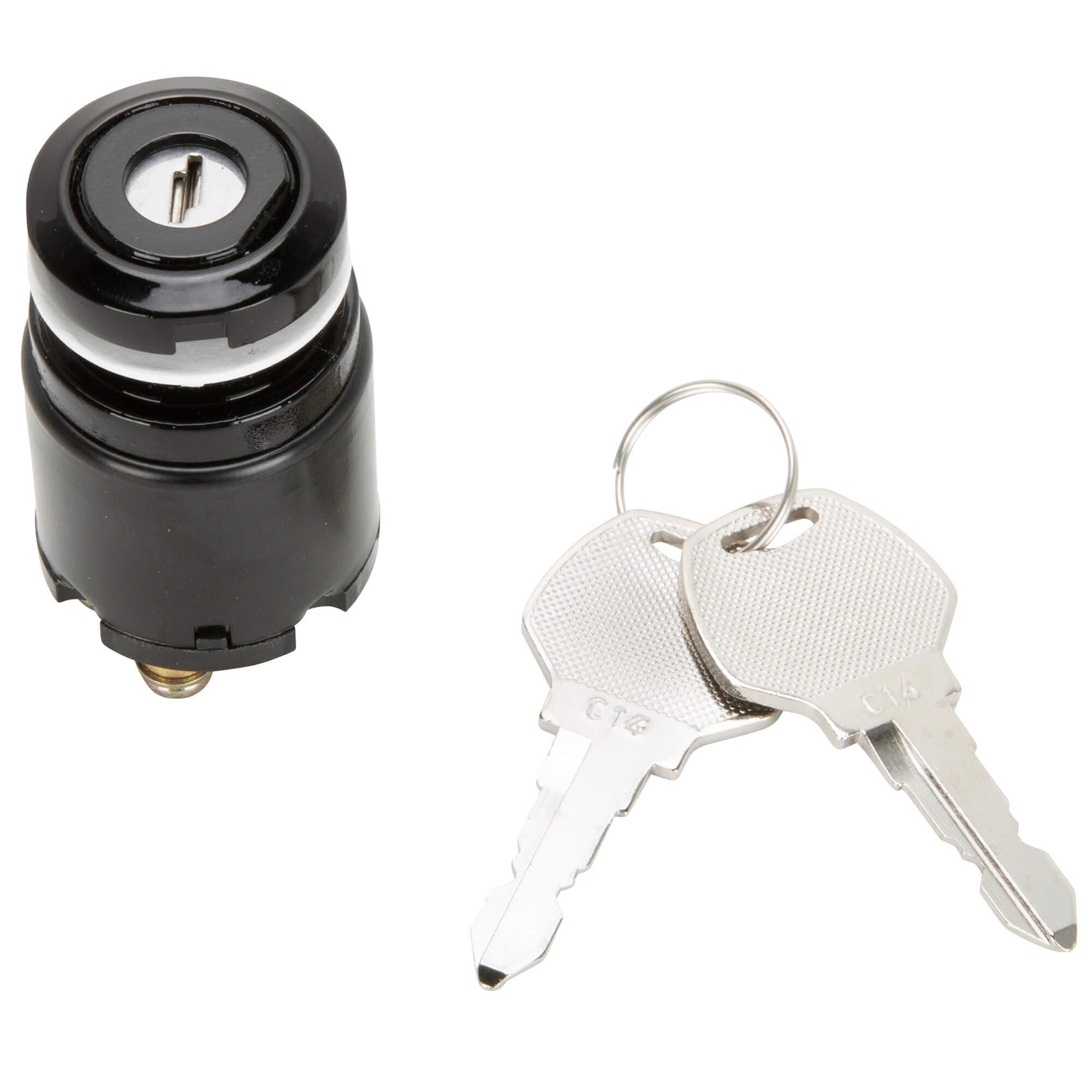 Black Ignition Key Switch Replaces Harley OEM 71425-77 Sportster XL FXR FXS