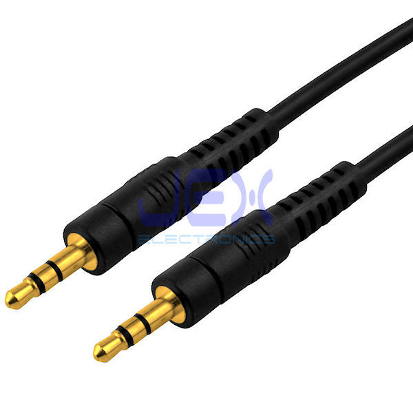 6' ft Headphone Speaker cable 1/8" 3.5mm Stereo Jack Male to Male Gold Plated