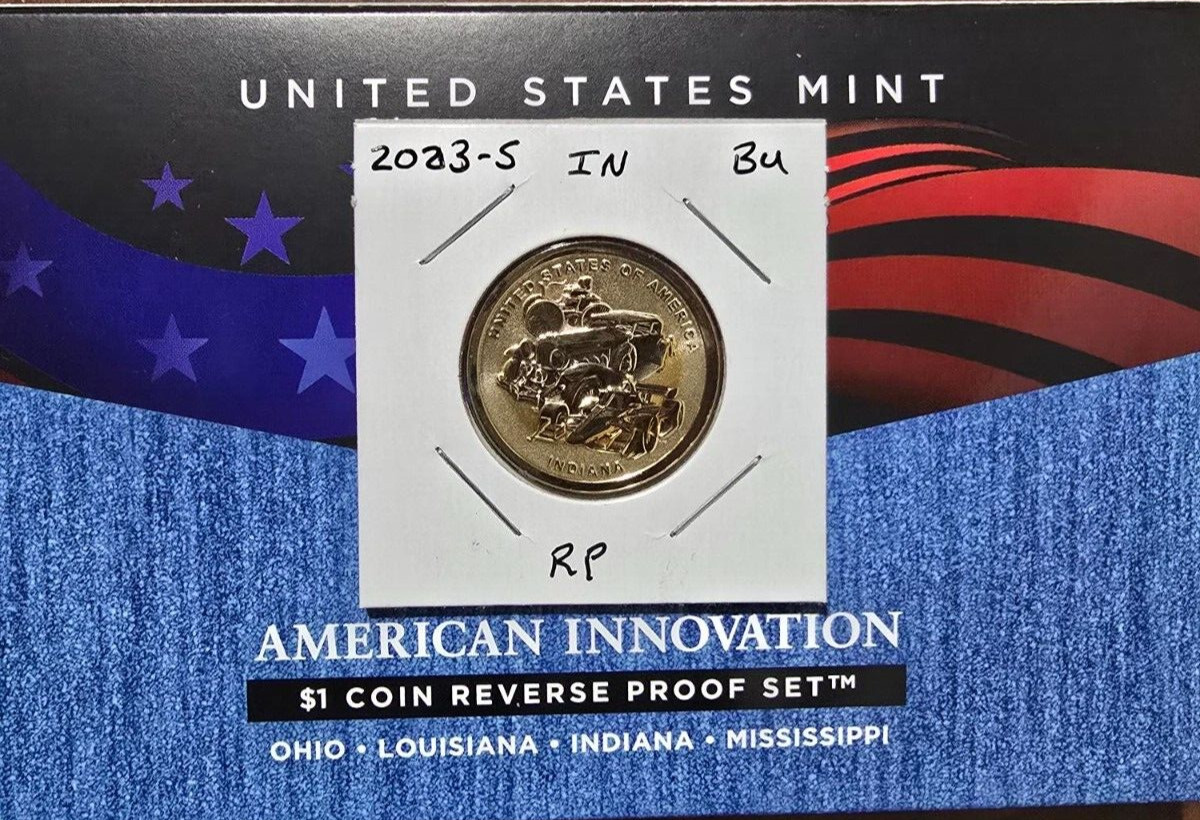 2023 S  Reverse Proof American Innovation Dollar (IN) Indiana - BU (1 Coin)