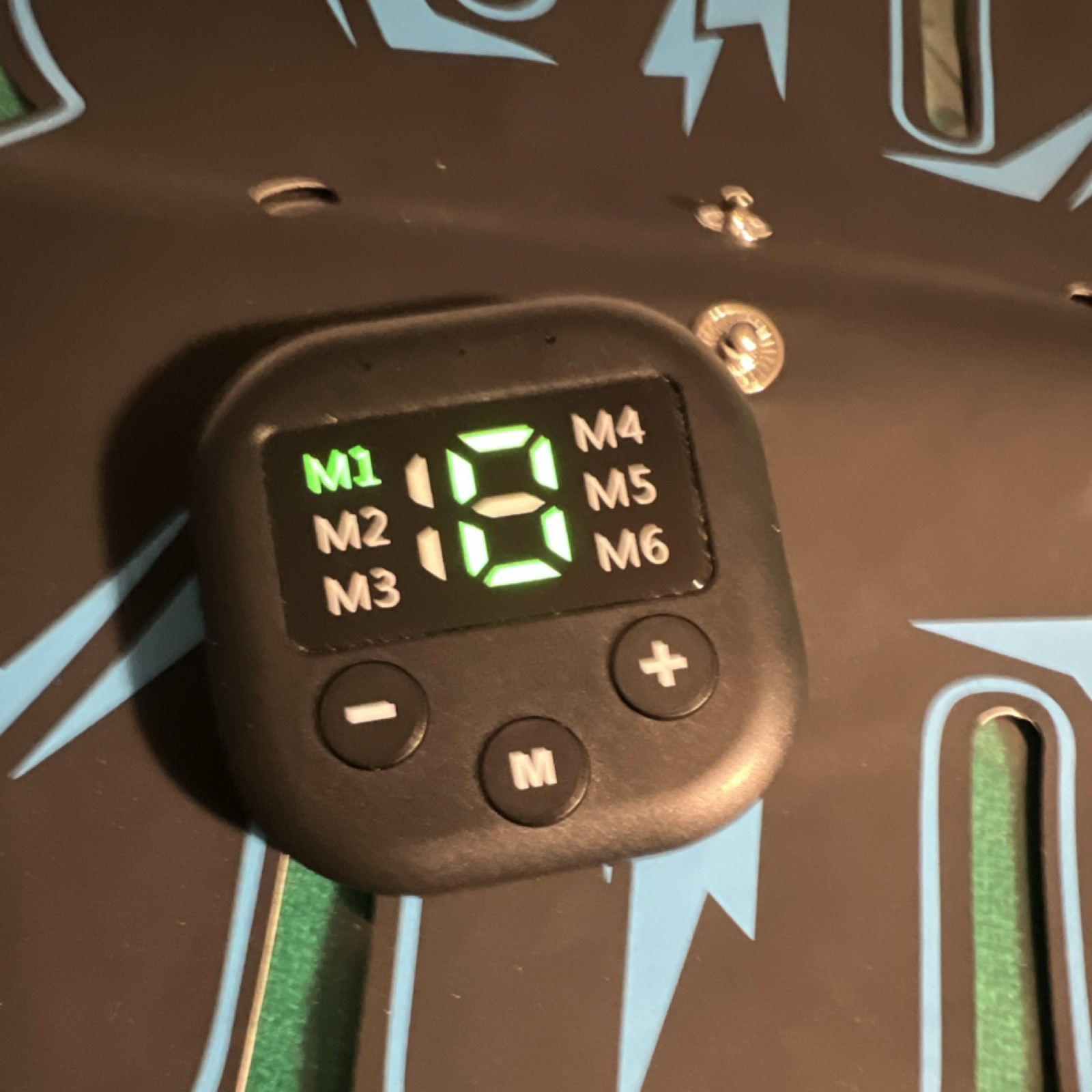 Muscle Stimulator Adjustable Intensity LED Display Abdominal EMS Exerciser
