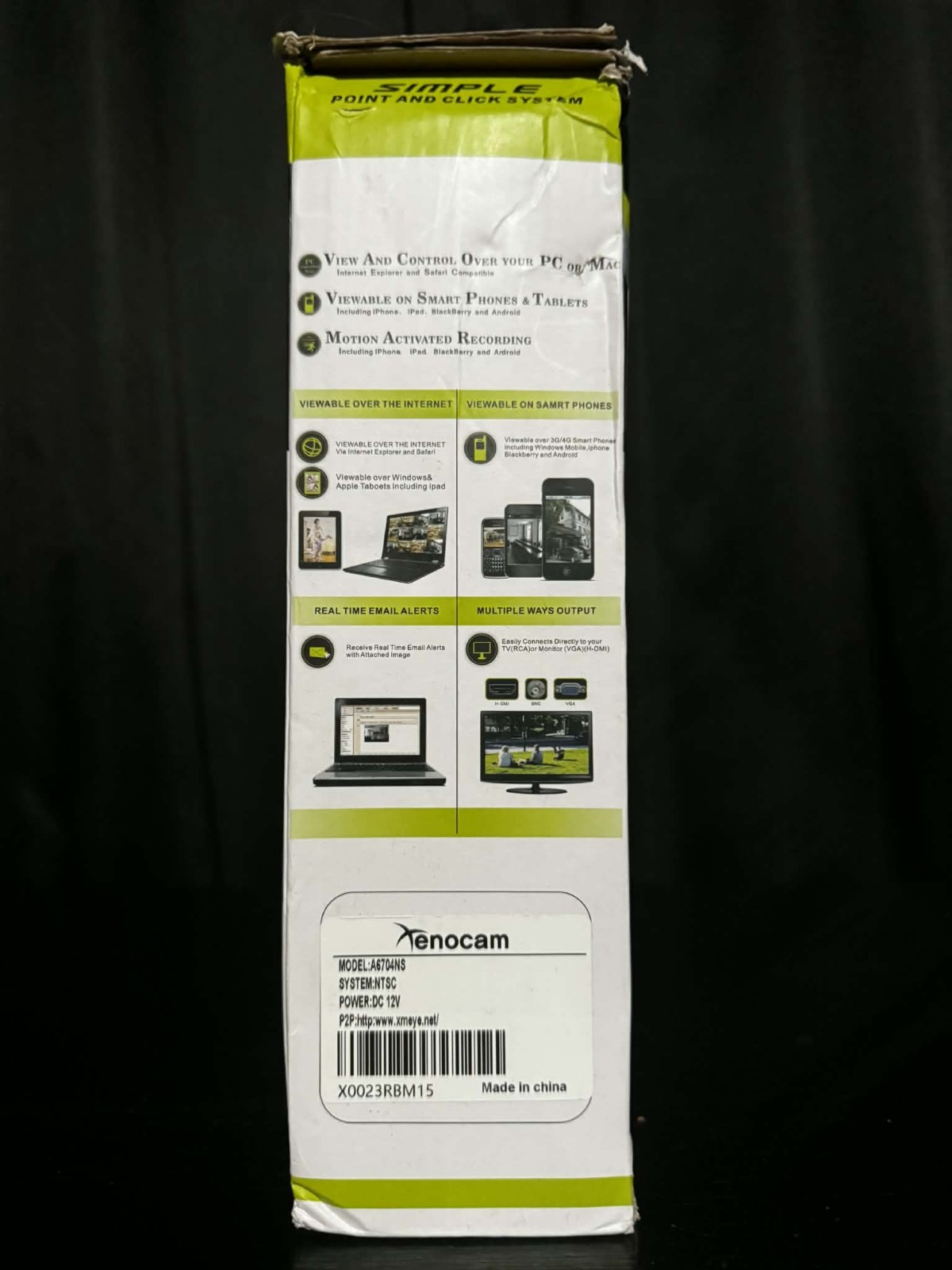 Digital Network Video Recorder Xenocam Model A6704NS