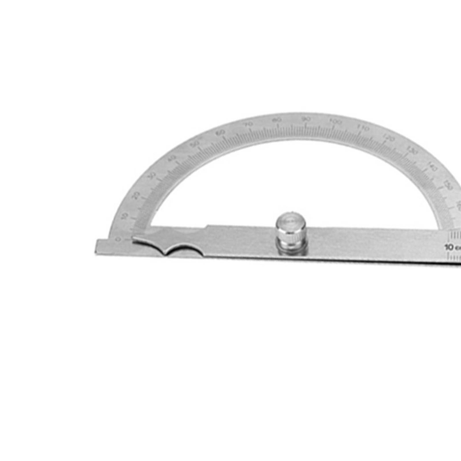 ˇ120*150mm 0-180° Stainless Steel Protractor Goniometer Angle Finder Gauge