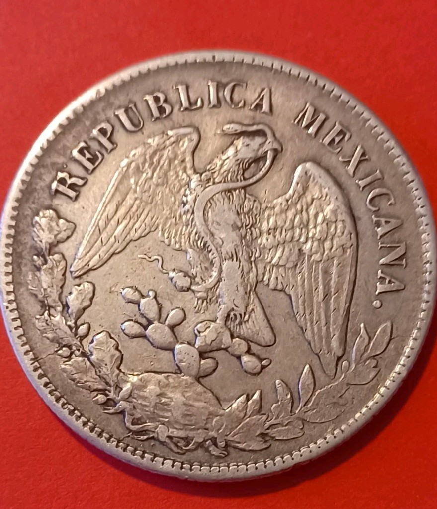 1899-Zs Un Peso Minted In Zacatecas, Mexico- Silver Libertad Cap & Rays 26.91 g