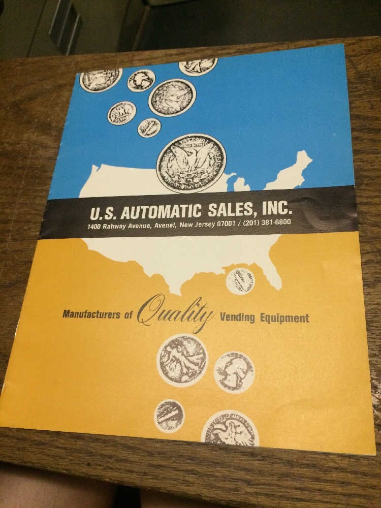 U. S. Automatic Sales VENDING EQUIPMENT flyer- original