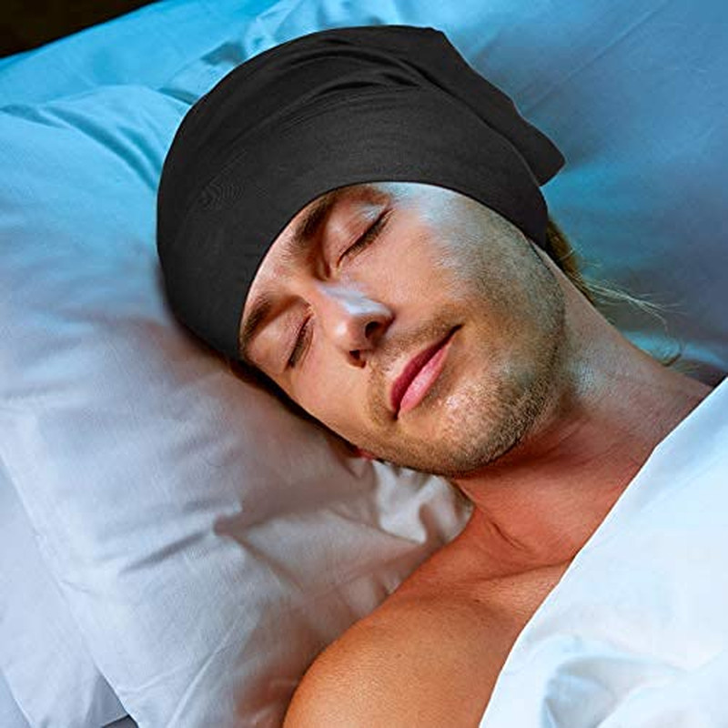 4 Pieces Hair Bonnet for Men Silk Satin Sleep Cap Cover Night Sleeping Beanie