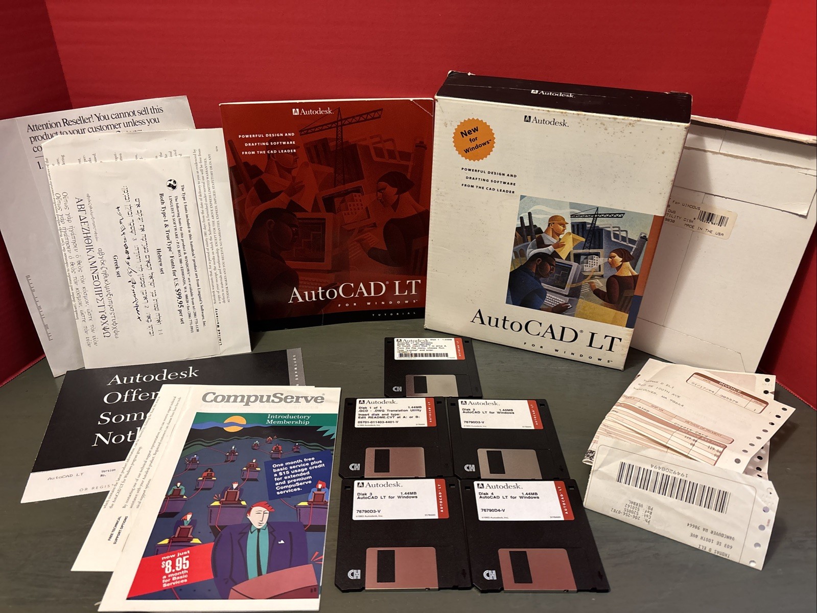 Autodesk AutoCAD LT    Software. 1993