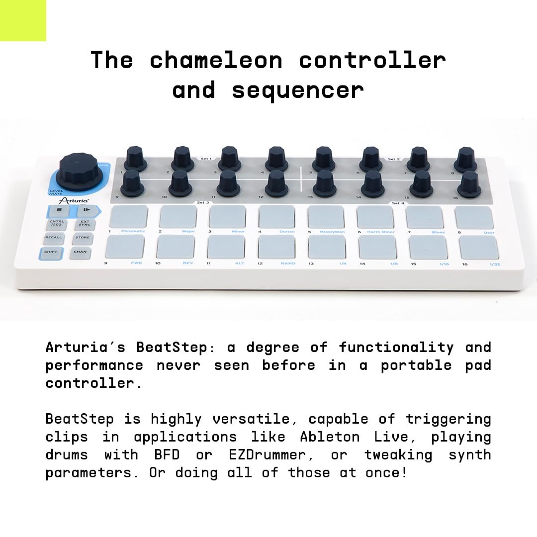 BeatStep - Compact MIDI Controller & Sequencer with Creative Software for