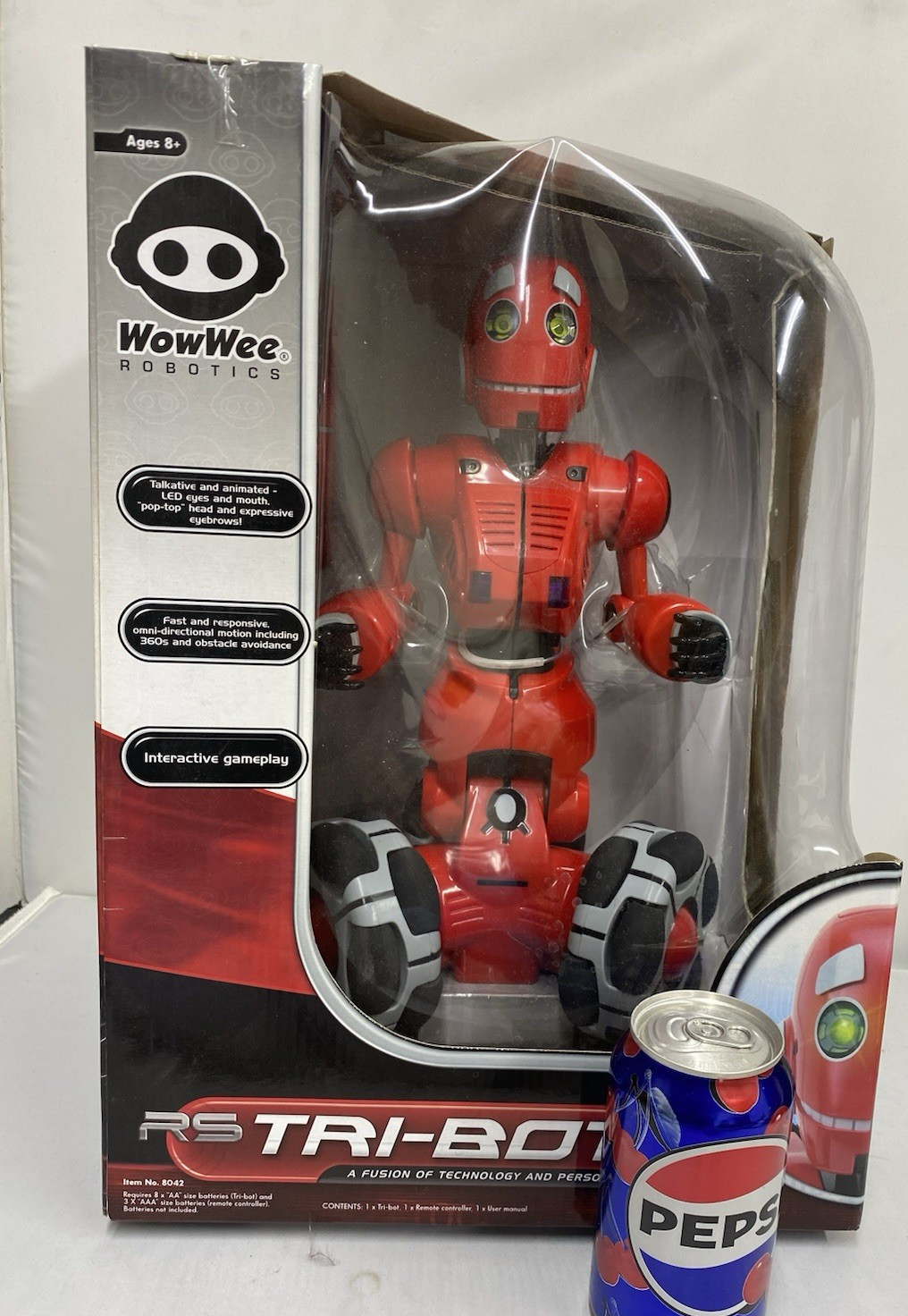 RS Tri-Bot NIB Interactive Remote Control Robot WowWee Robotics 8042 Collection