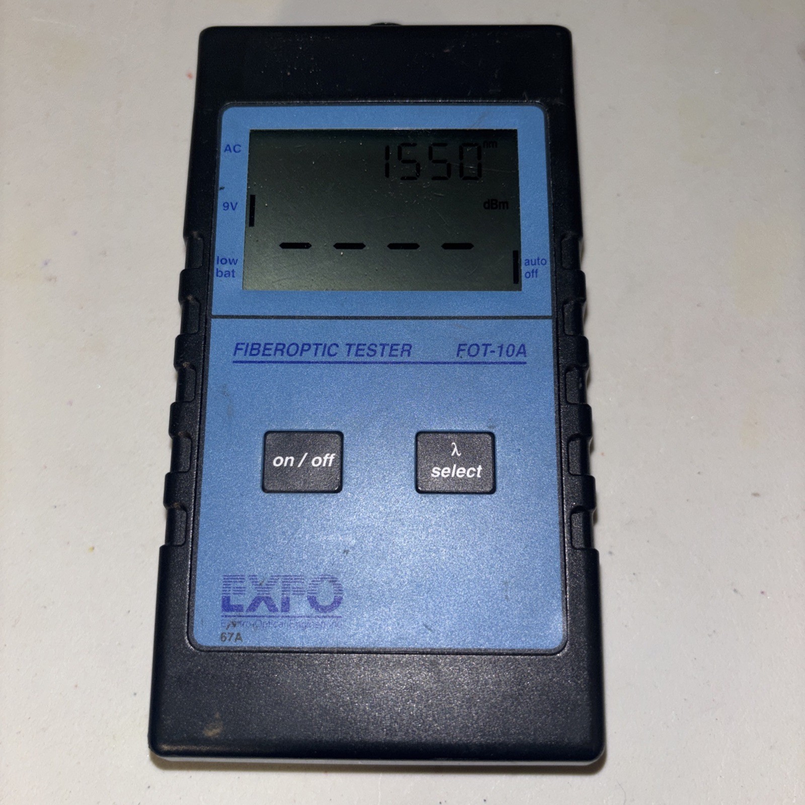 Exfo FOT-10A, 6 to 60 dB, 1310 / 1550 nm, Handheld Power Meter