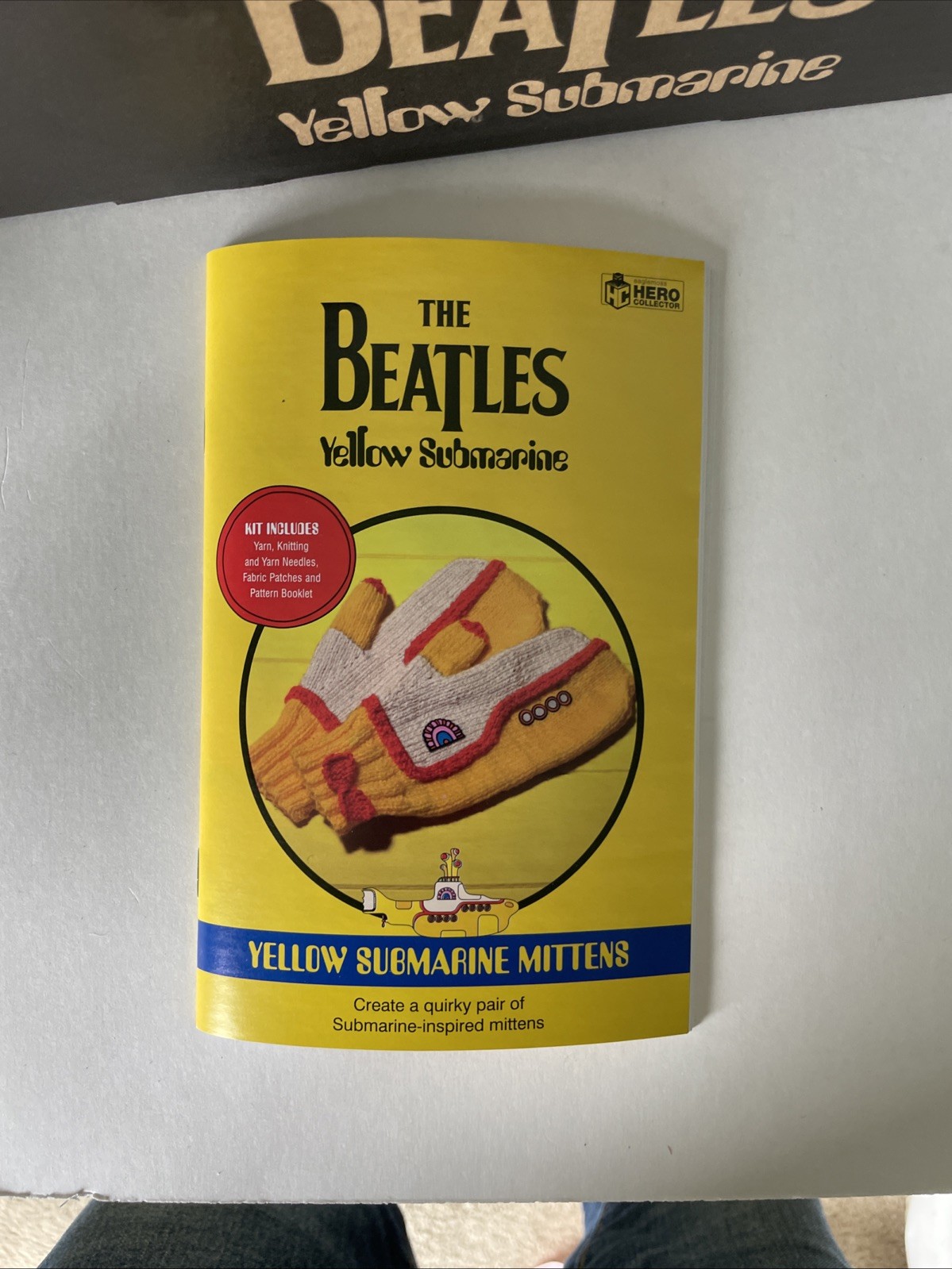 The Beatles Yellow Submarine Mittens Knitting Kit Hero Collector New