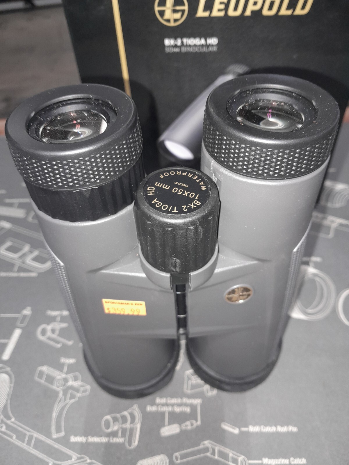 Leupold BX-2 Tioga HD Shadow Gray Binocular 10x50mm #172696