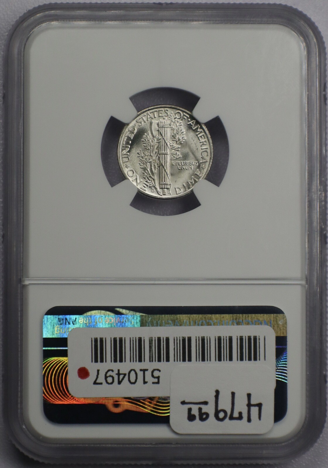 1939-D 10c Mercury Dime - NGC MS 67+ FB