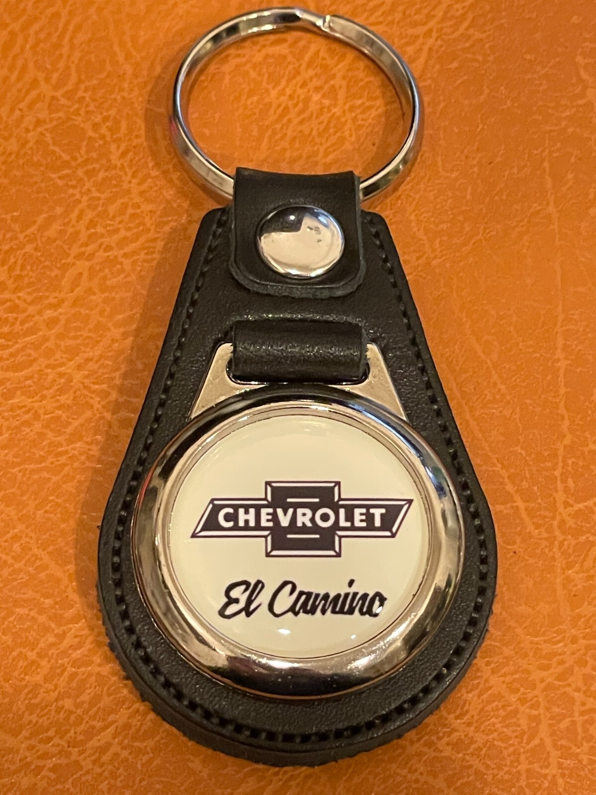 EL CAMINO KEYCHAIN BLACK PREMIUM LEATHER