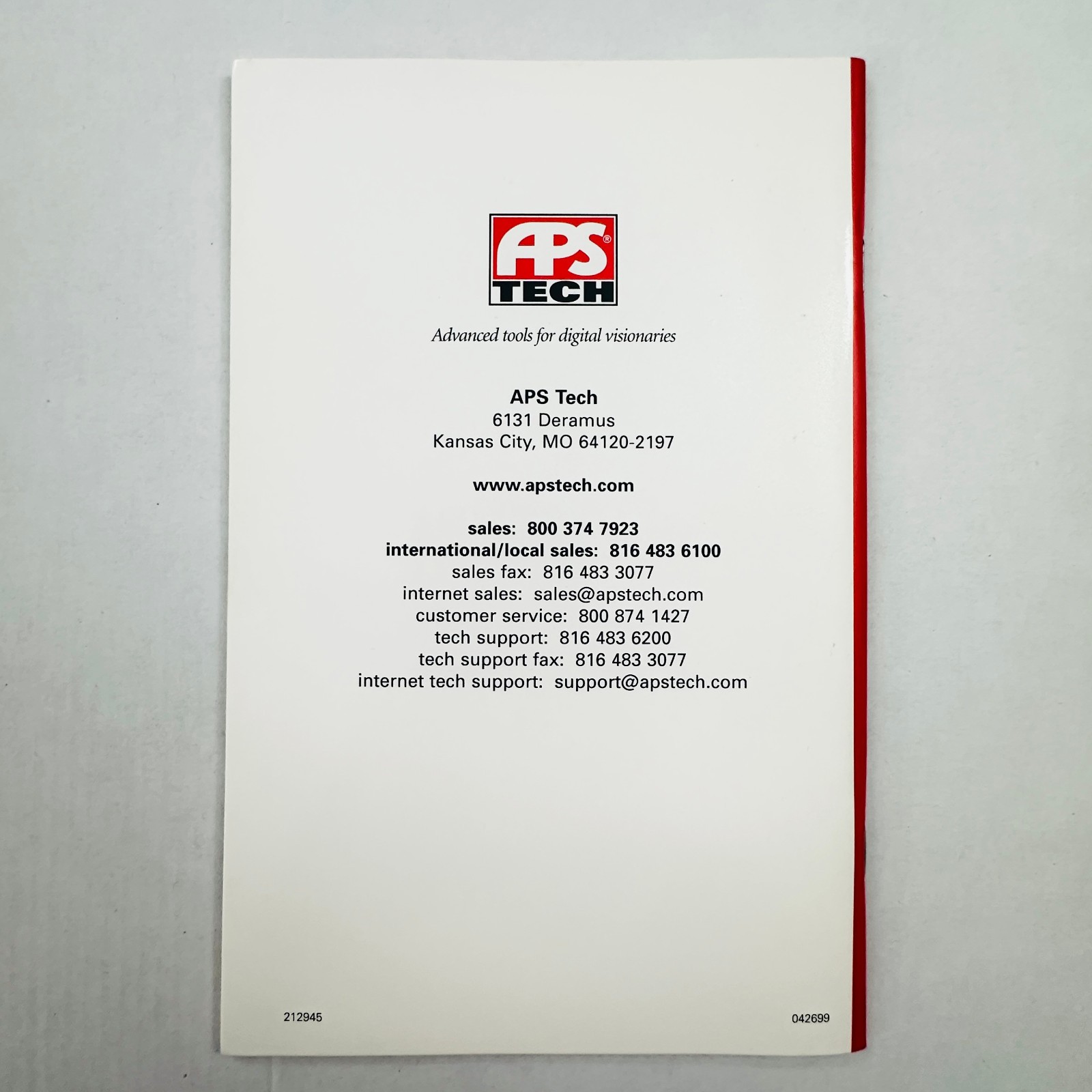 Replacement Manual For APS Tech APS NS-8 / NS-20 Tape Backup Drive