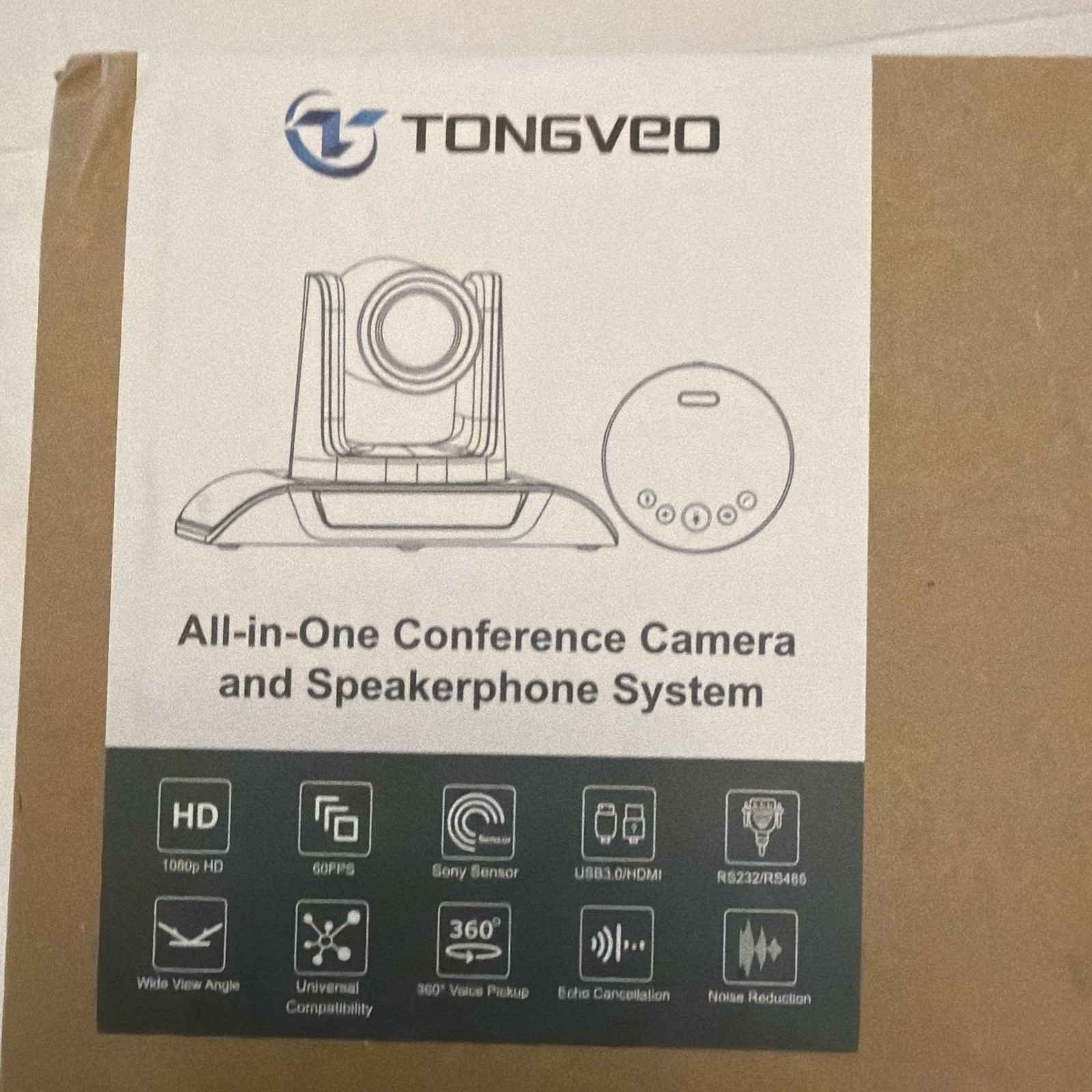 NEW Tongveo All-in-One Conference and Speakerphone System Model TV-C3+M3B PTZ