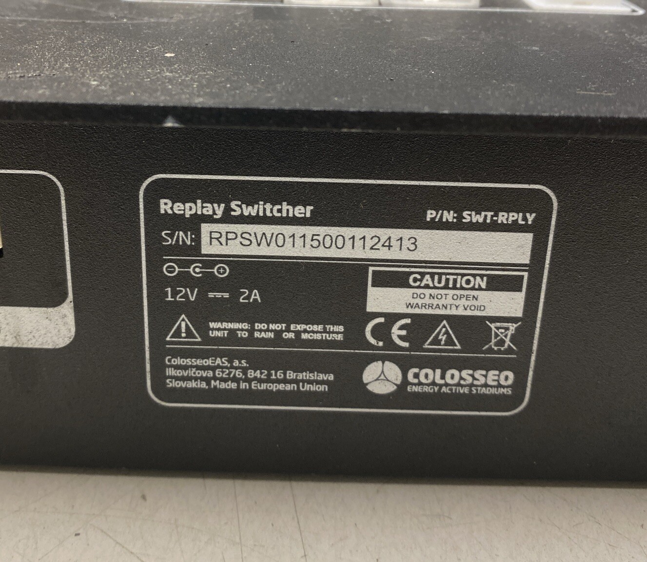 Colosseo Director Switcher Programmable Console w/replay switcher
