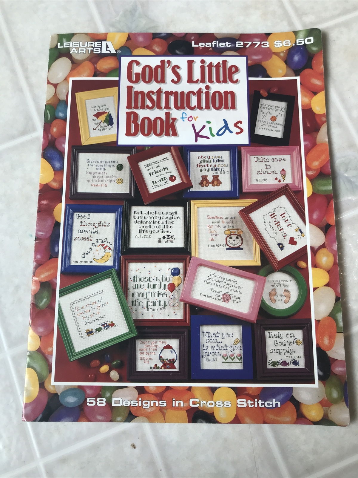 Leisure Arts Leaflet #2773 God's little instruction book for kids 58 Designs