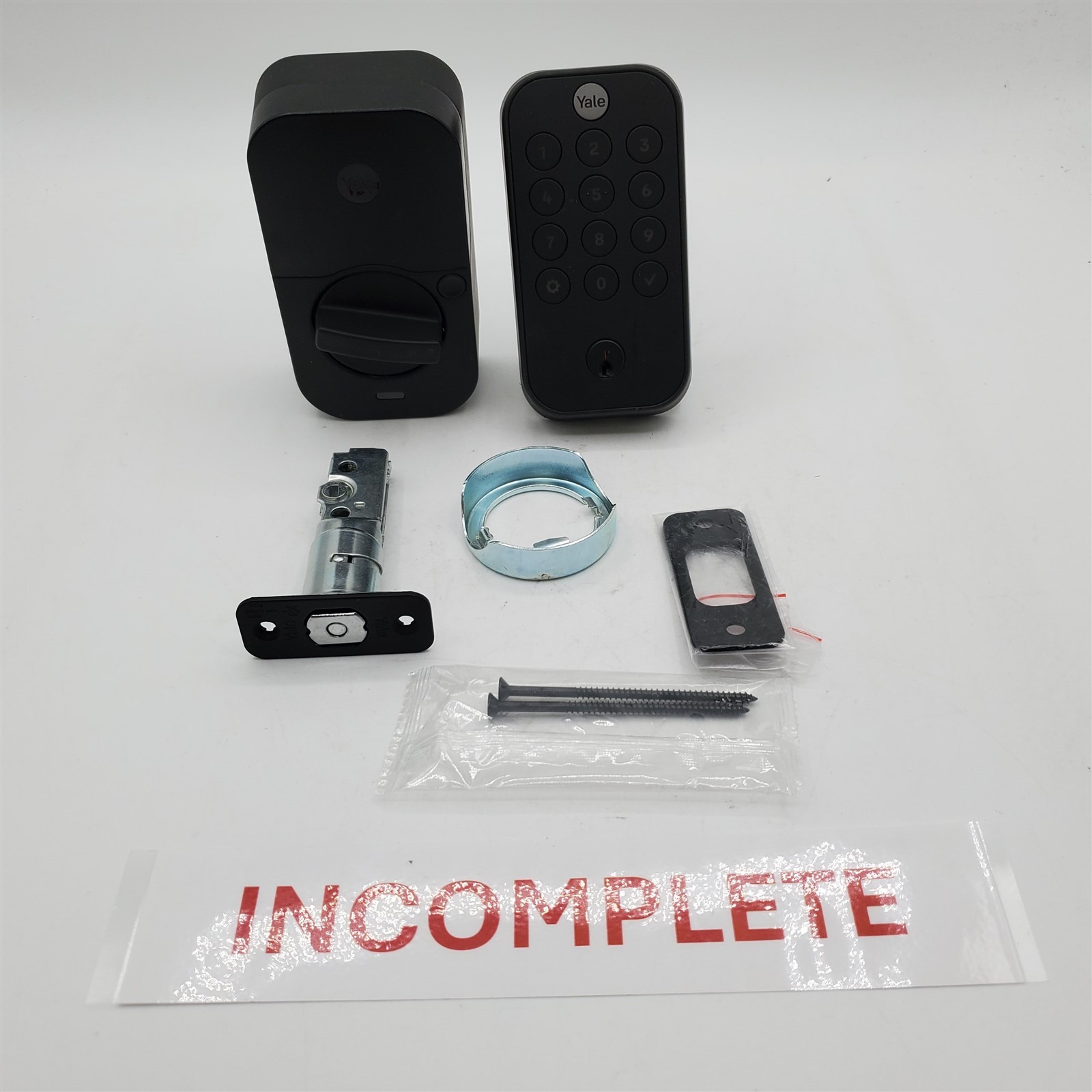 Yale Assure Lock 2 Deadbolt, Black Suede Keypad Code Door Lock w/ Z-Wave *READ*
