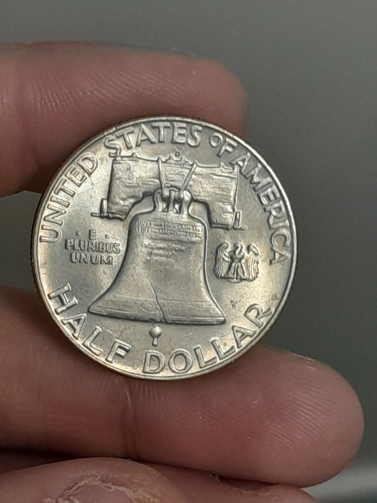 1963- D Franklin Half Dollar BU