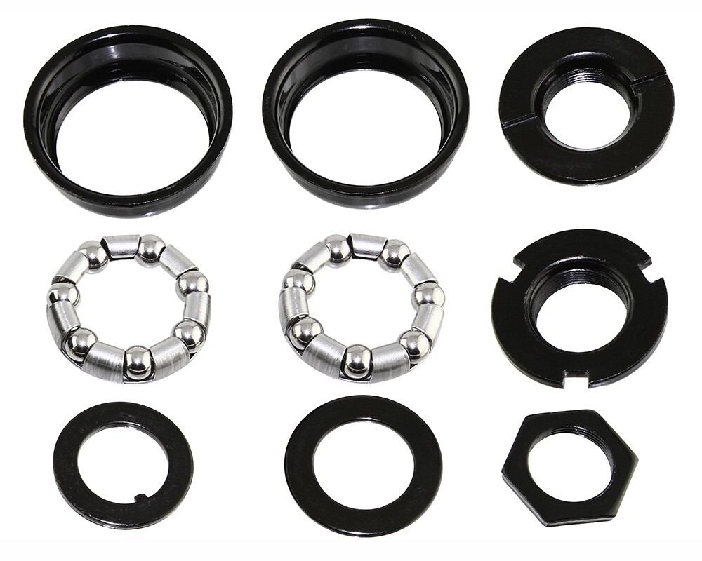 Bicycle Bottom Bracket Set ONE Piece Crank 5/16 X 7 24T Cruiser Lowrider Black