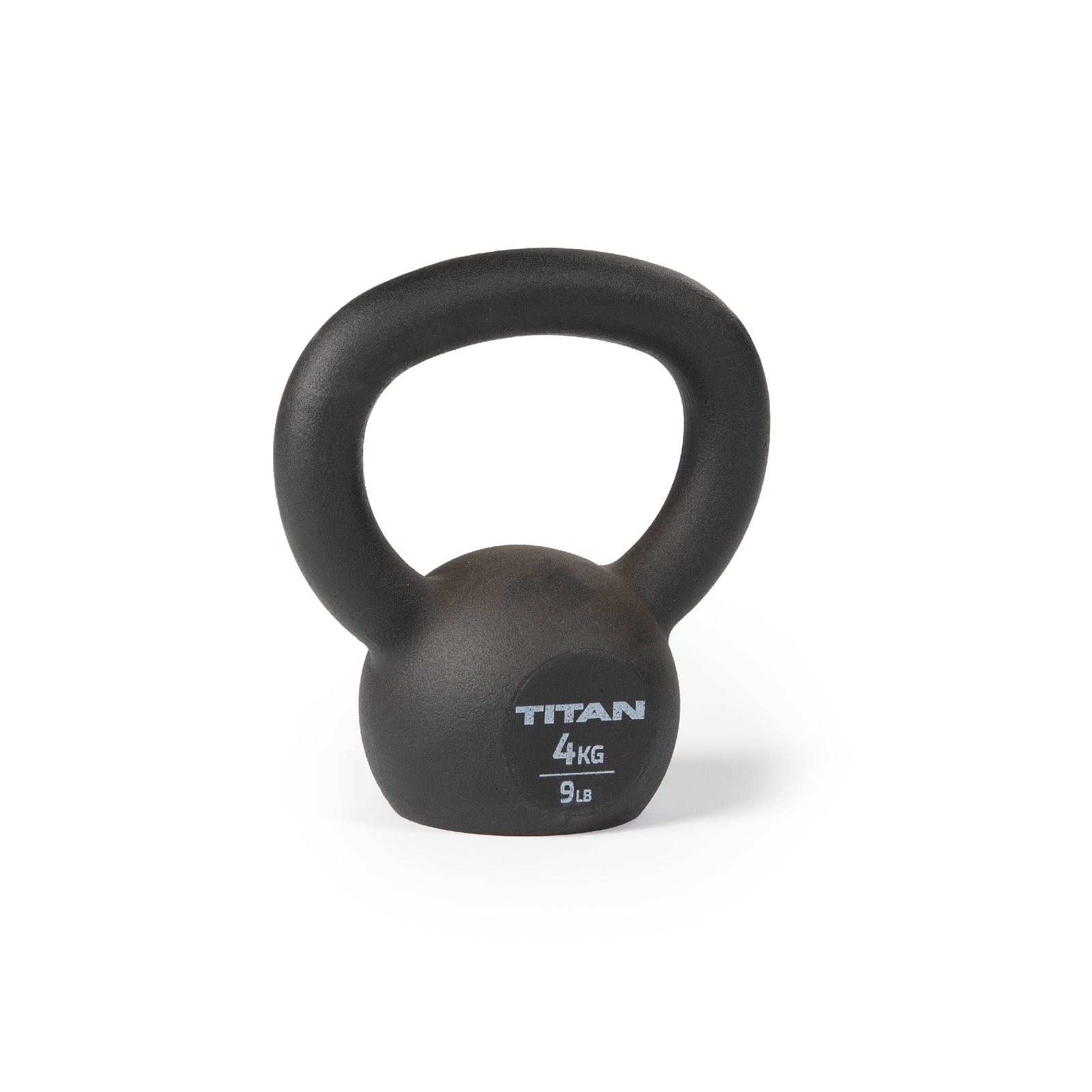 Titan Fitness 4 KG Cast Iron Kettlebell, Single Piece Casting, KG and LB Marking