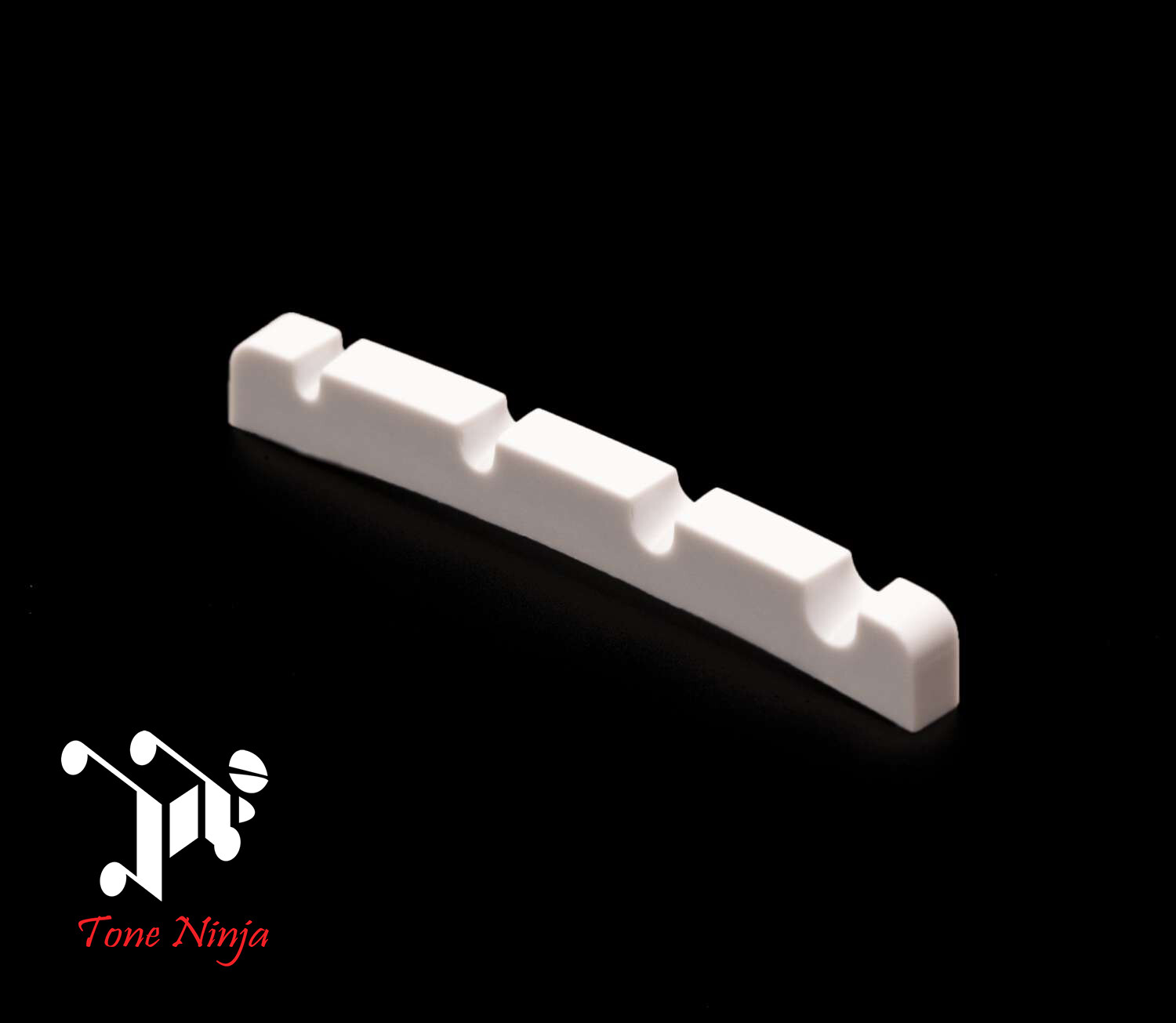 Genuine Tone Ninja Slotted 4-String P-Bass Nut White NUT-102-W1