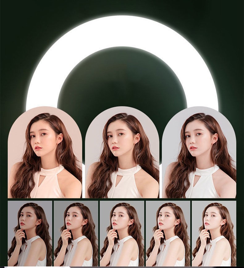 10" LED Ring Fill Light w/Stand & Mount Kit for Camera Phone Selfie Video Stream