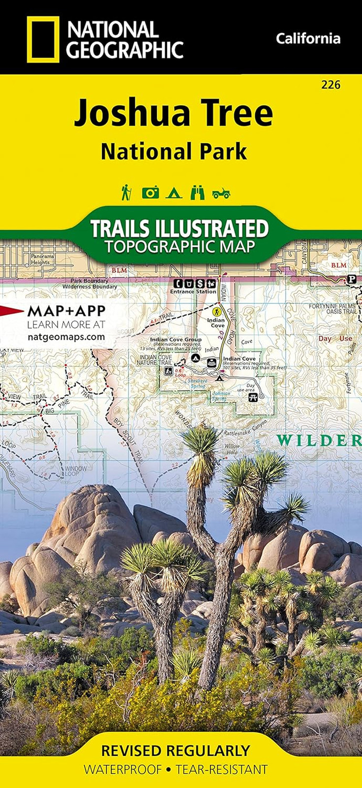 Joshua Tree National Park (National Geographic Trails Illustrated Map)