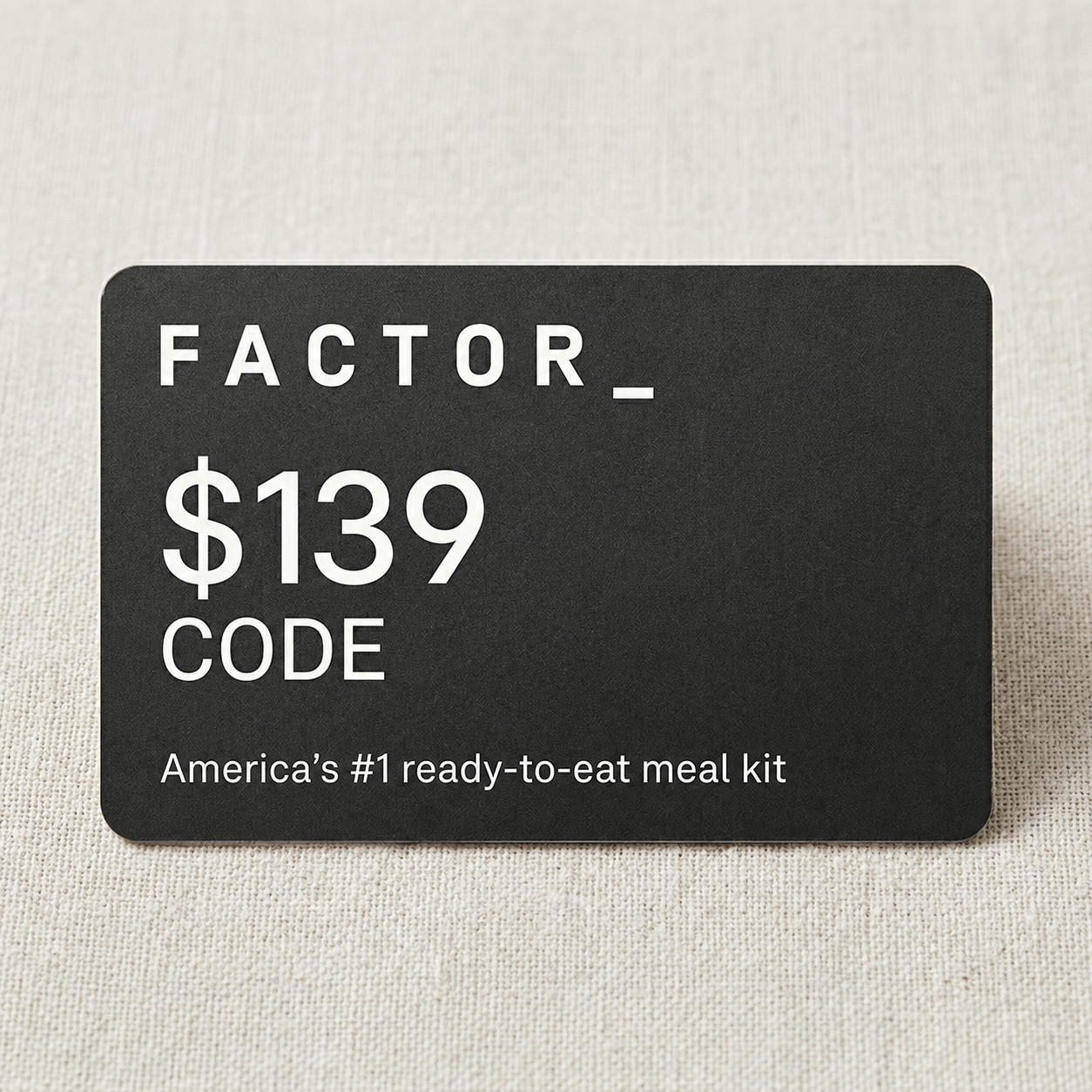 Factor75 Gift Card - $139.01 Value - Ready-to-Eat Meals - (Digital)
