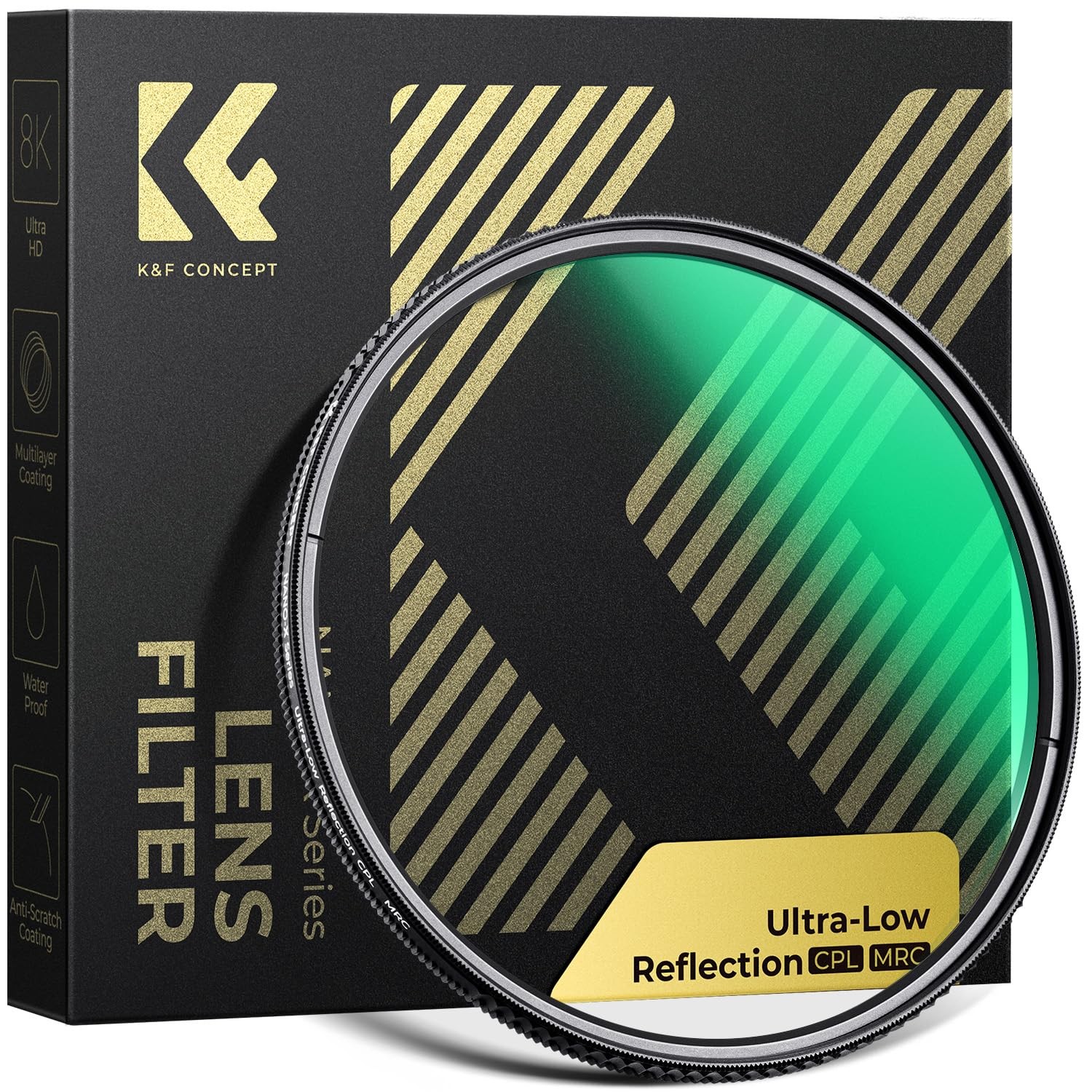 58mm Ultra-Low Reflectivity Circular Polarizers Filter 28 Multi-Layer Coating...