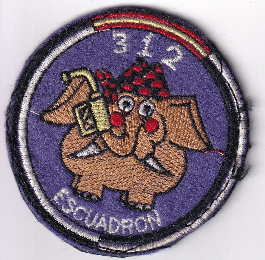 312 Squadron patch elephant Air Refueling Spanish Air Force hook and loop
