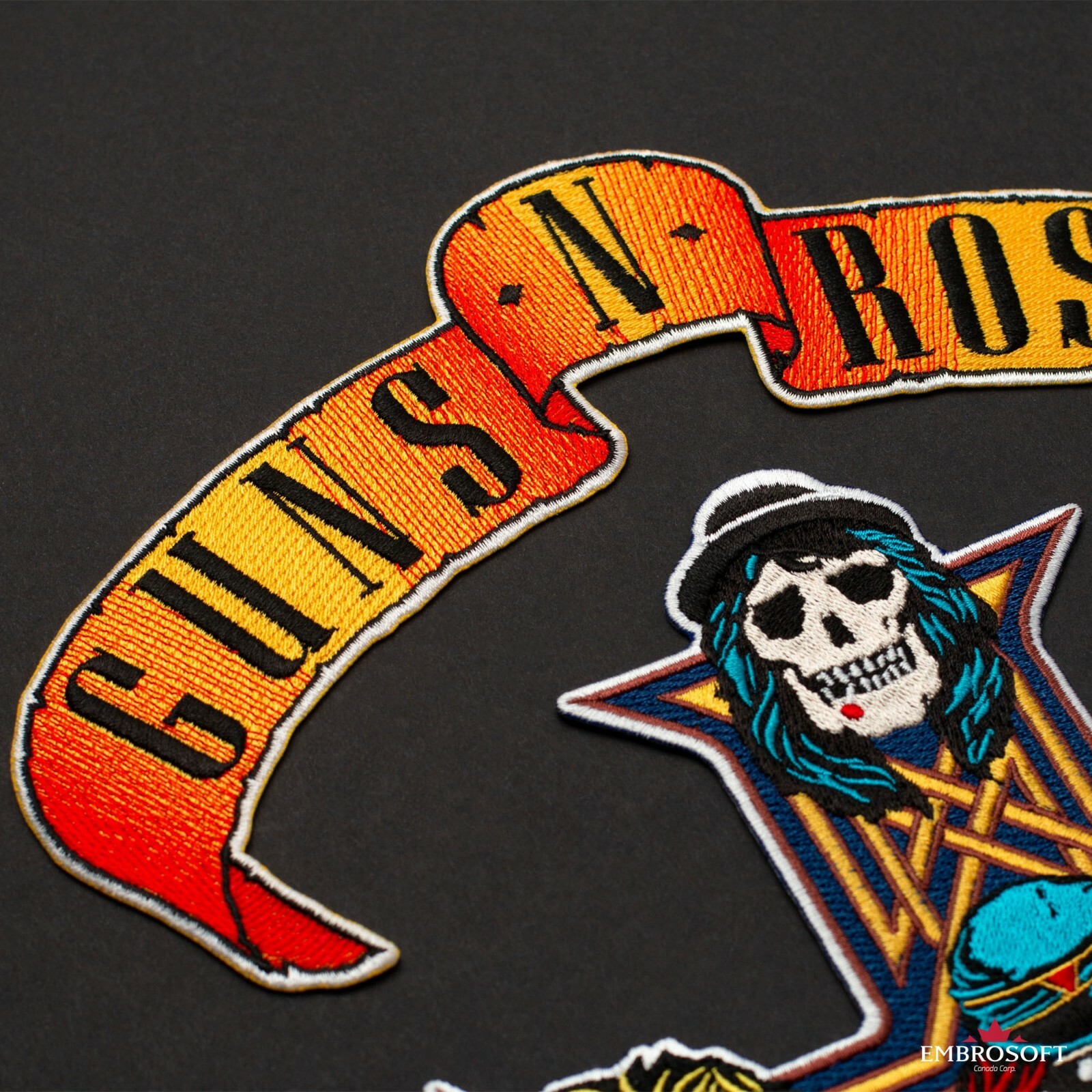 Guns N' Roses Appetite for Destruction Emblem Embroidered Patch Iron On 11"x16"