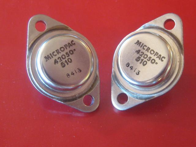 42050-510 MICROPAC VOLTAGE REGULATOR 10A MAX 34V MAX TO-3 PACKAGE (Qty 2) *NEW*