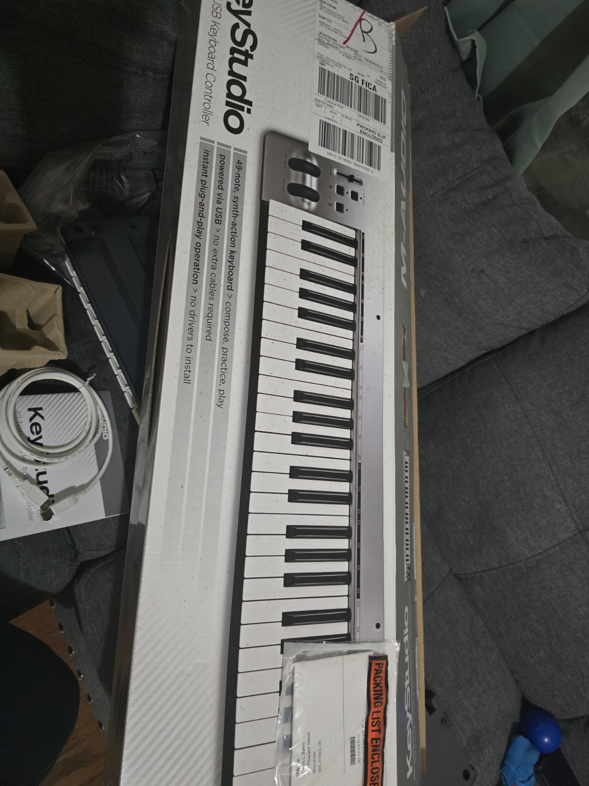M-Audio KeyStudio MIDI Keyboard Controller China | 49-Key USB Portable