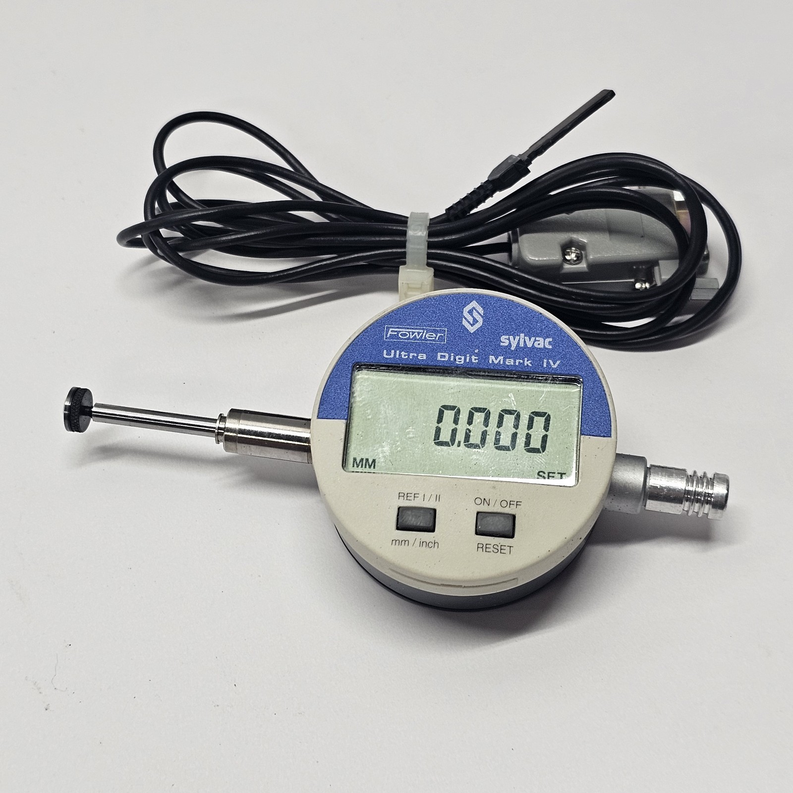 Fowler Sylvac Ultra Digit Mark IV Digital Indicator Spring Loaded W/ Data Cable