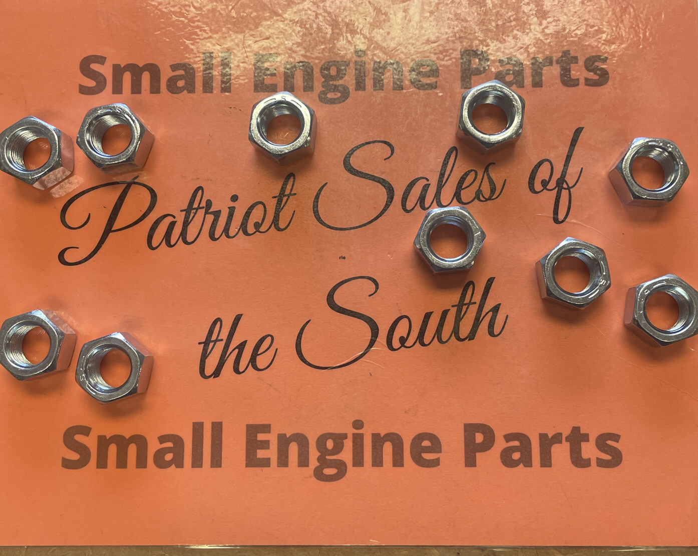 10- Grade 5 Finished Hex Nuts Electro Zinc Plated Steel