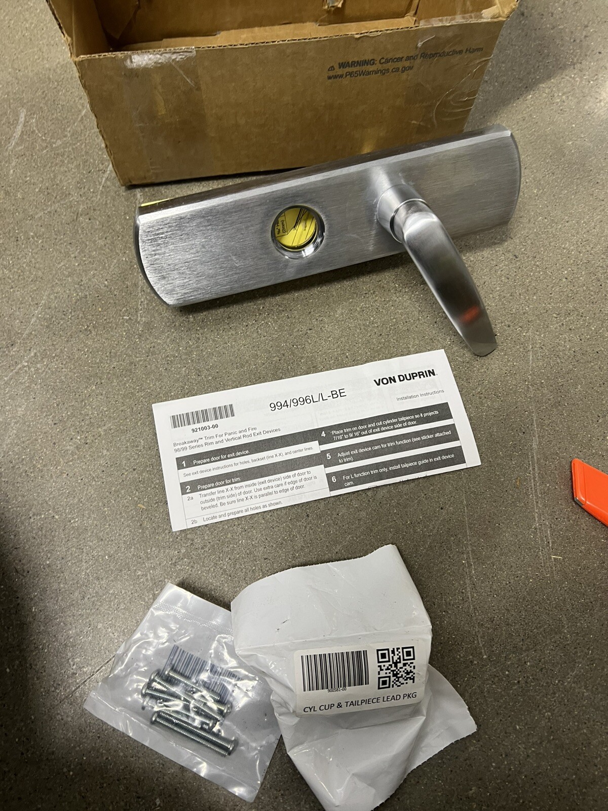 Von Duprin 996L NL R LHR Left Hand Reverse Night Latch