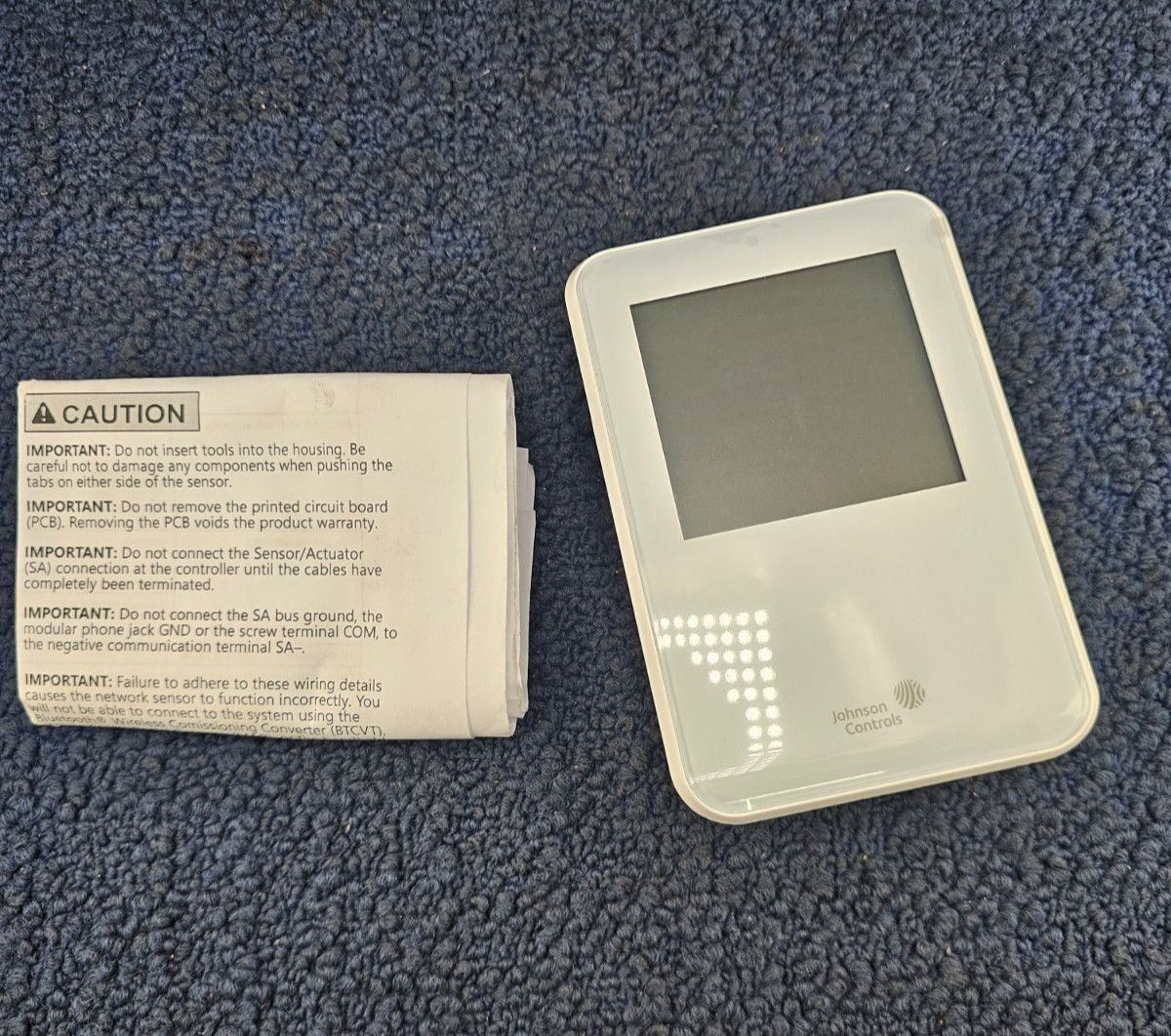 JOHNSON CONTROLS A163818R4G: Surface-Mounted NS8000 Series Network Sensor