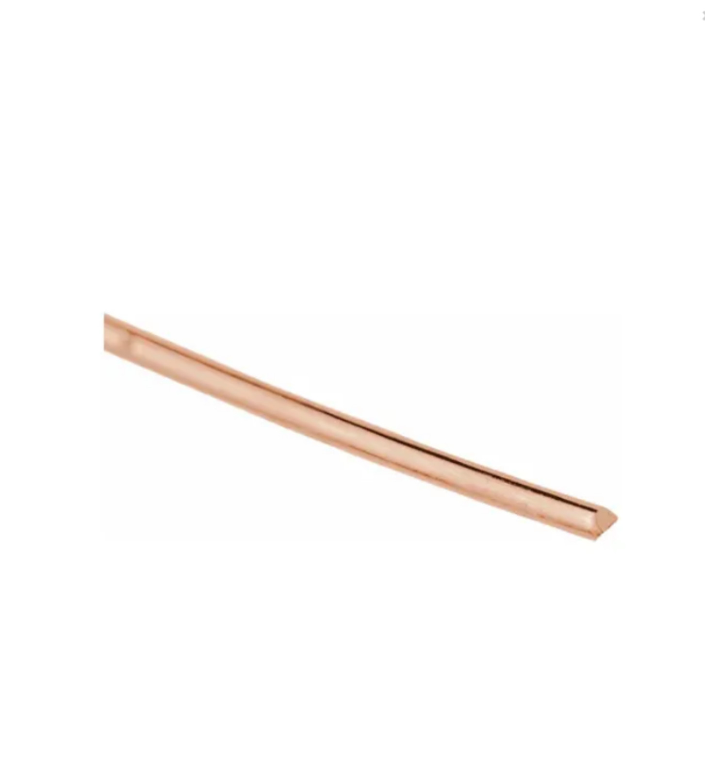 1" SOLID 10k Rose Gold 13ga 13 gauge COILED Half Hard wire USA MADE