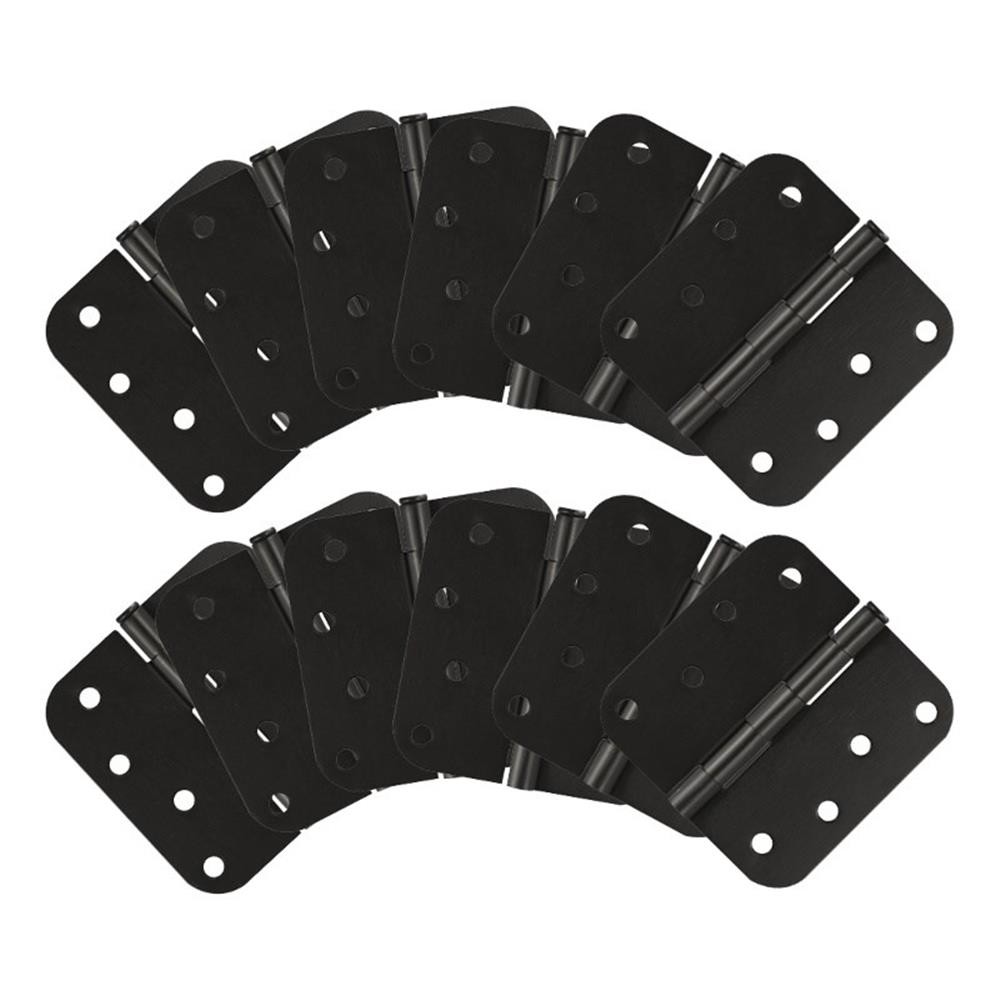 Bowery Hill Steel Door Hinge in Oil Rubbed Bronze 4 Inch 5/8 Inch 12 Pack