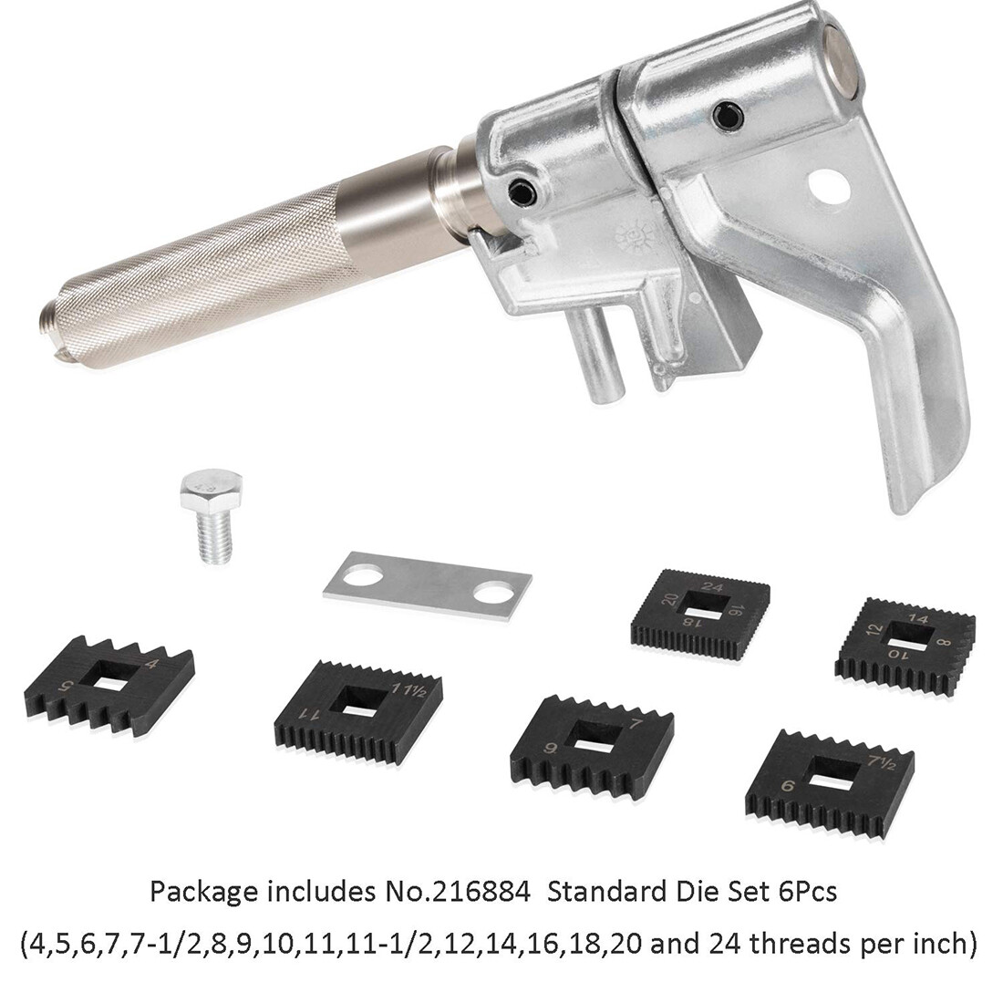 Tools 7402 Universal Outside Thread Chaser 6 Dies External Thread Repair Tool