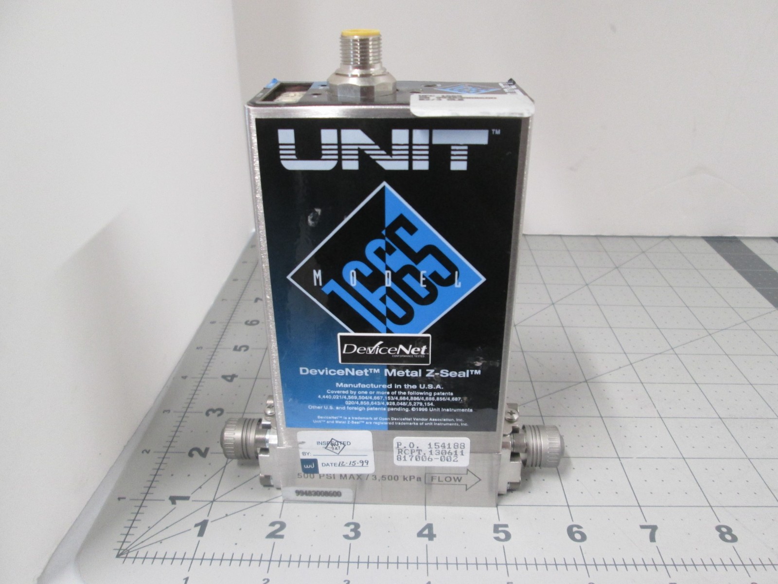 Unit, UFC-1665, N2, 3 SLM, Mass Flow Controller, Used