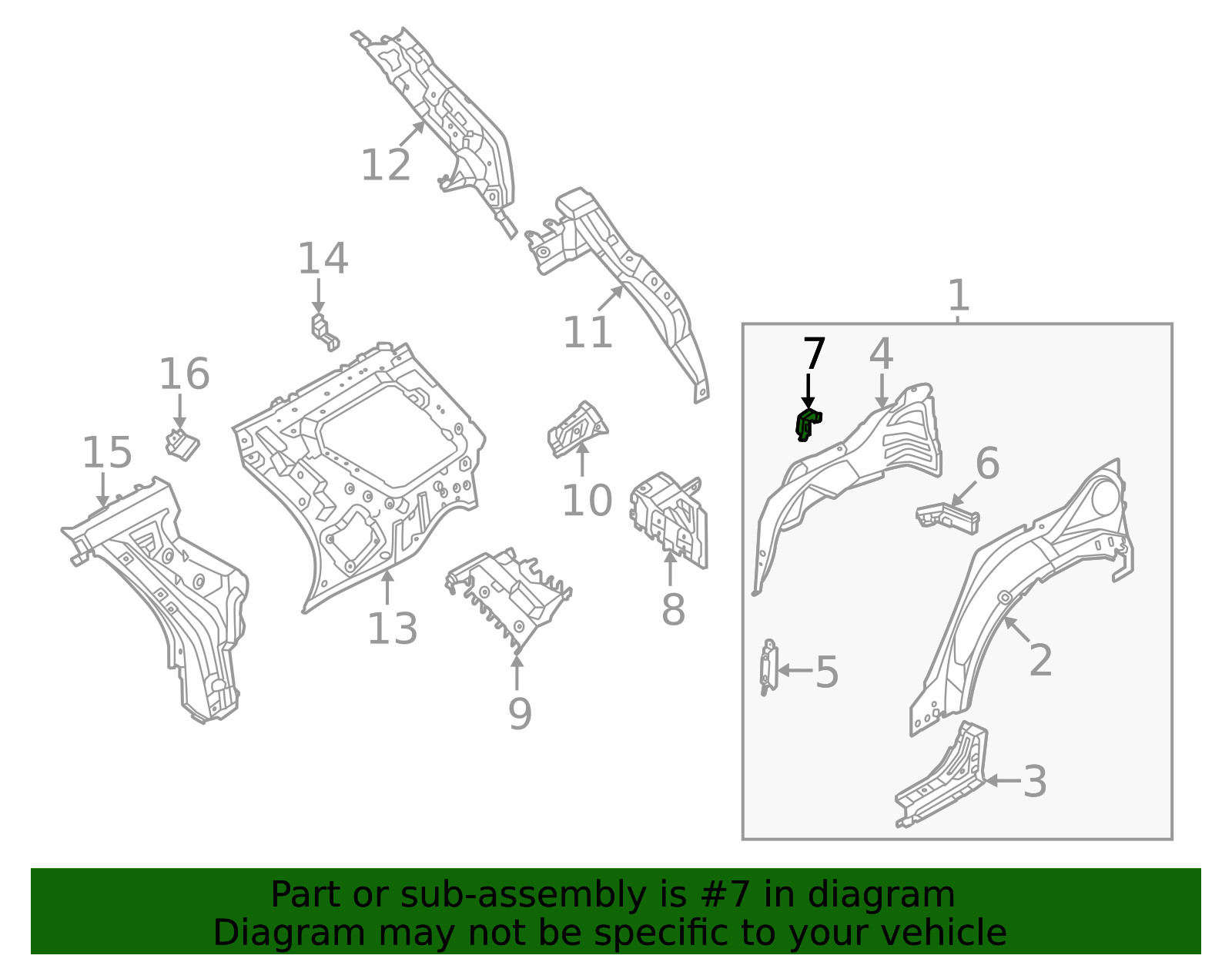 Genuine Nissan Wheel Housing Bracket 767A5-6SA0A