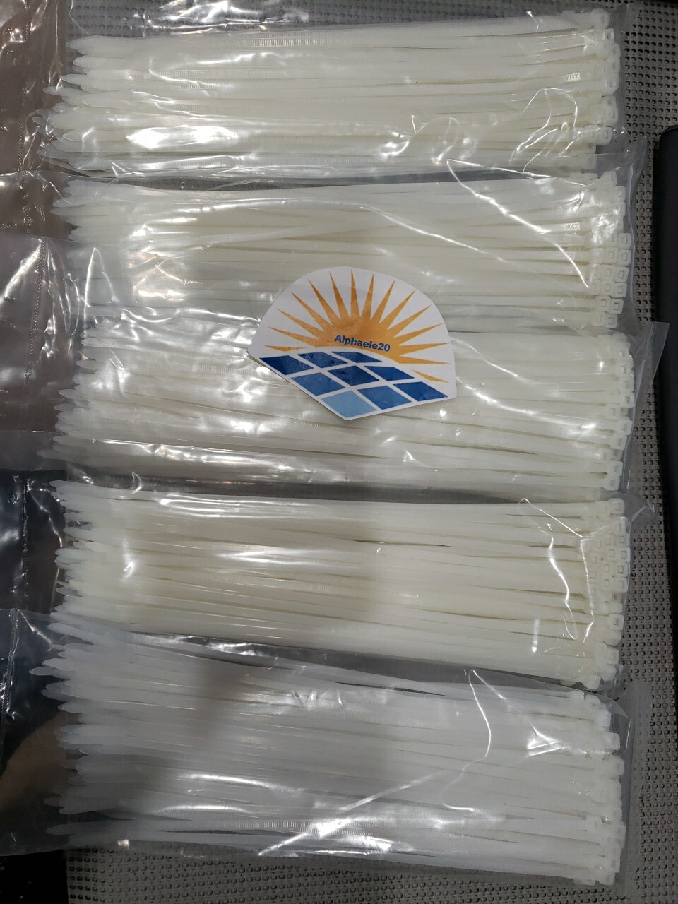 (500 Pcs) White 11" Inch Nylon Cable Wire Wrap Zip Ties 50 LBS