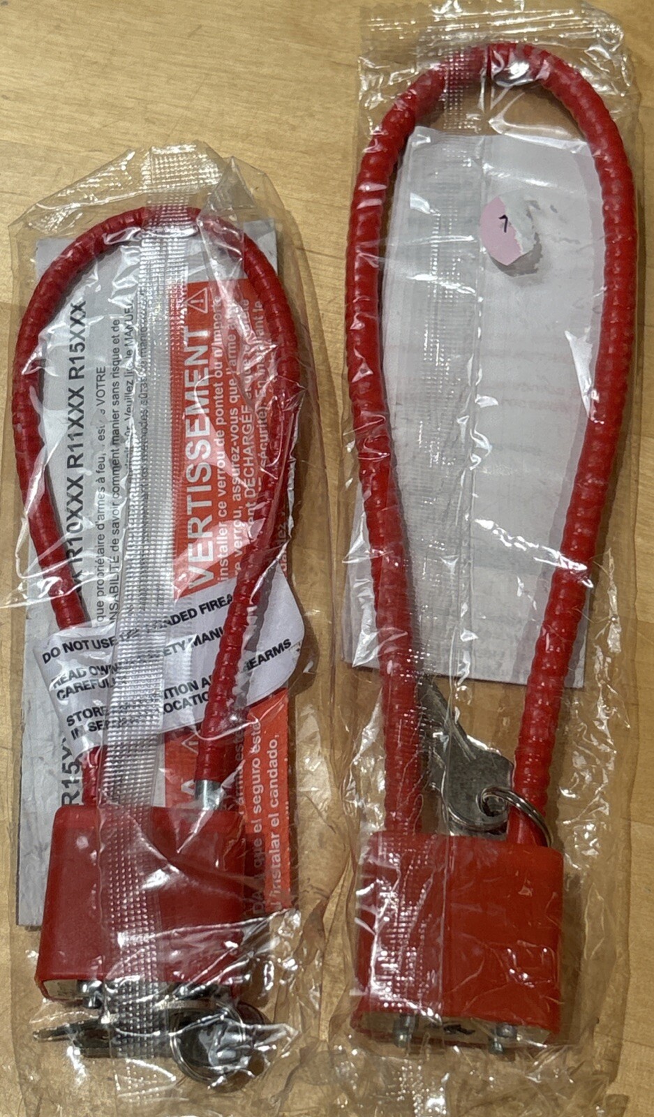 2 - Gun Lock Ruger Firearm Gun Safety Cable Lock Brand New R11SC3 5" 7"