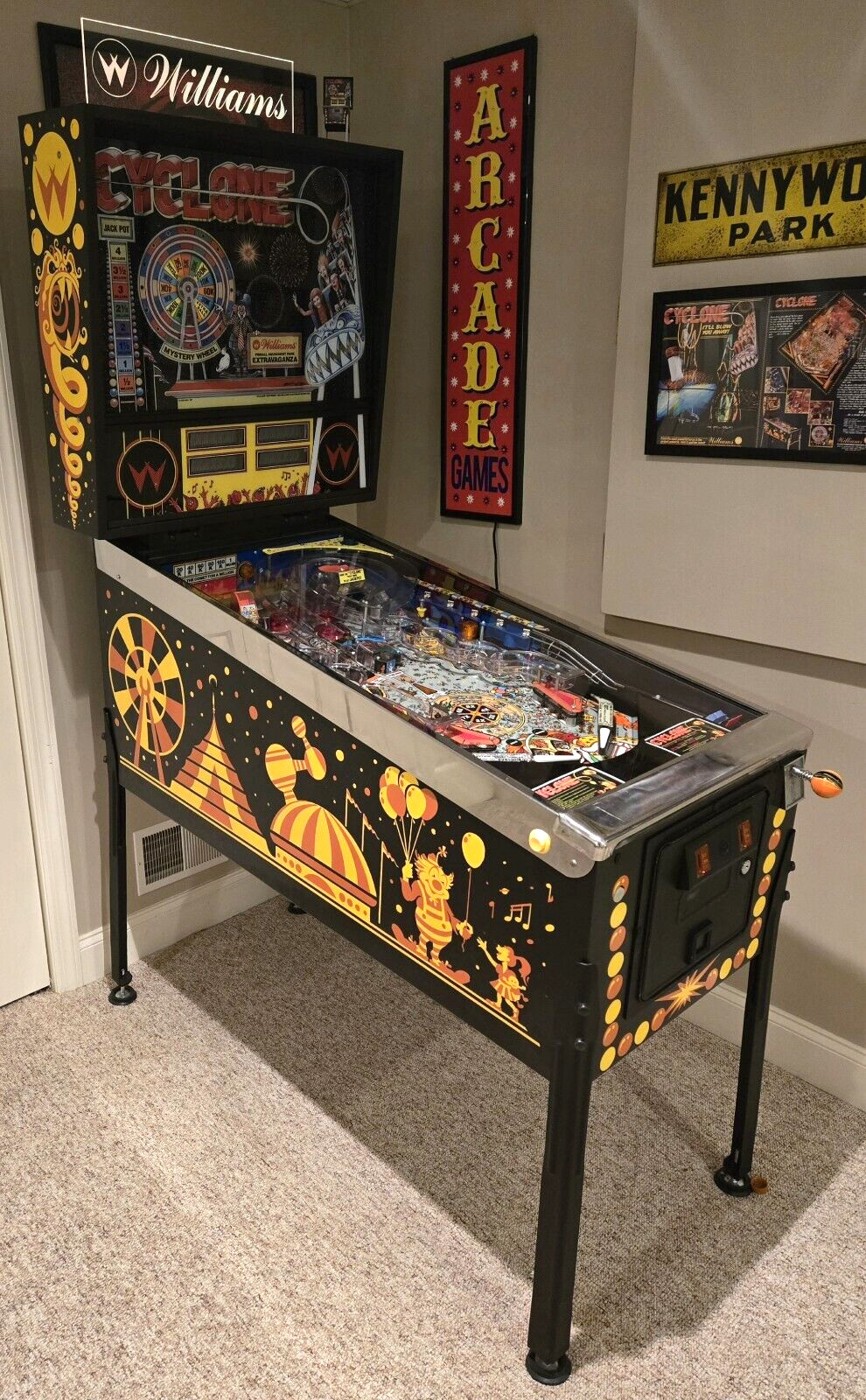 🔥 Cyclone Pinball Machine Total Restoration Refurbish Williams 1988