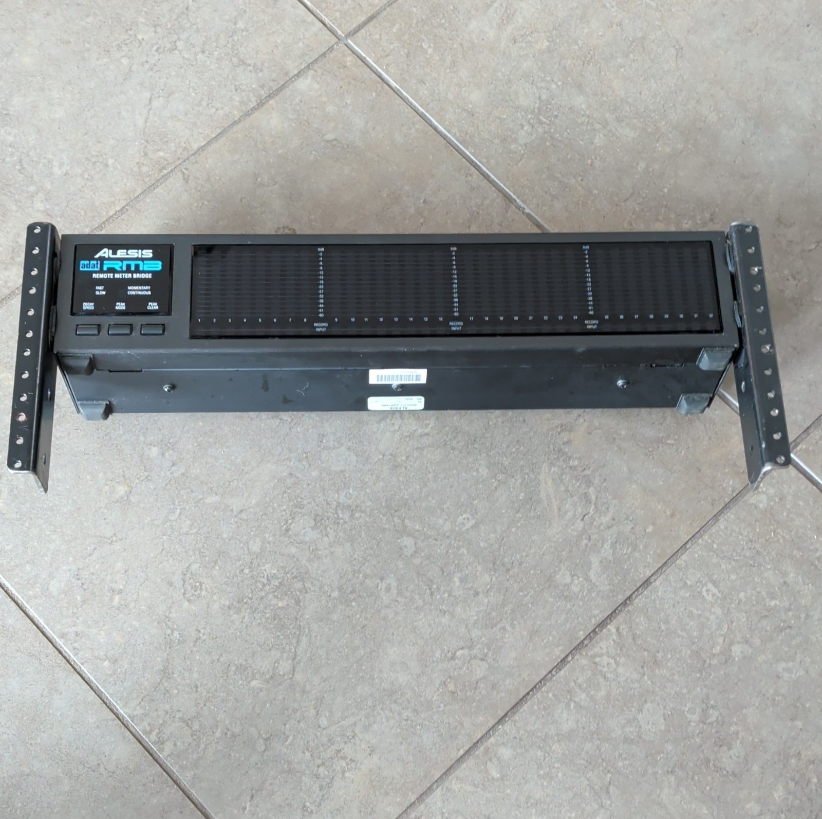 Alesis RM12 Remote Meter Bridge Rack Mountable Signal Processor 2U Black