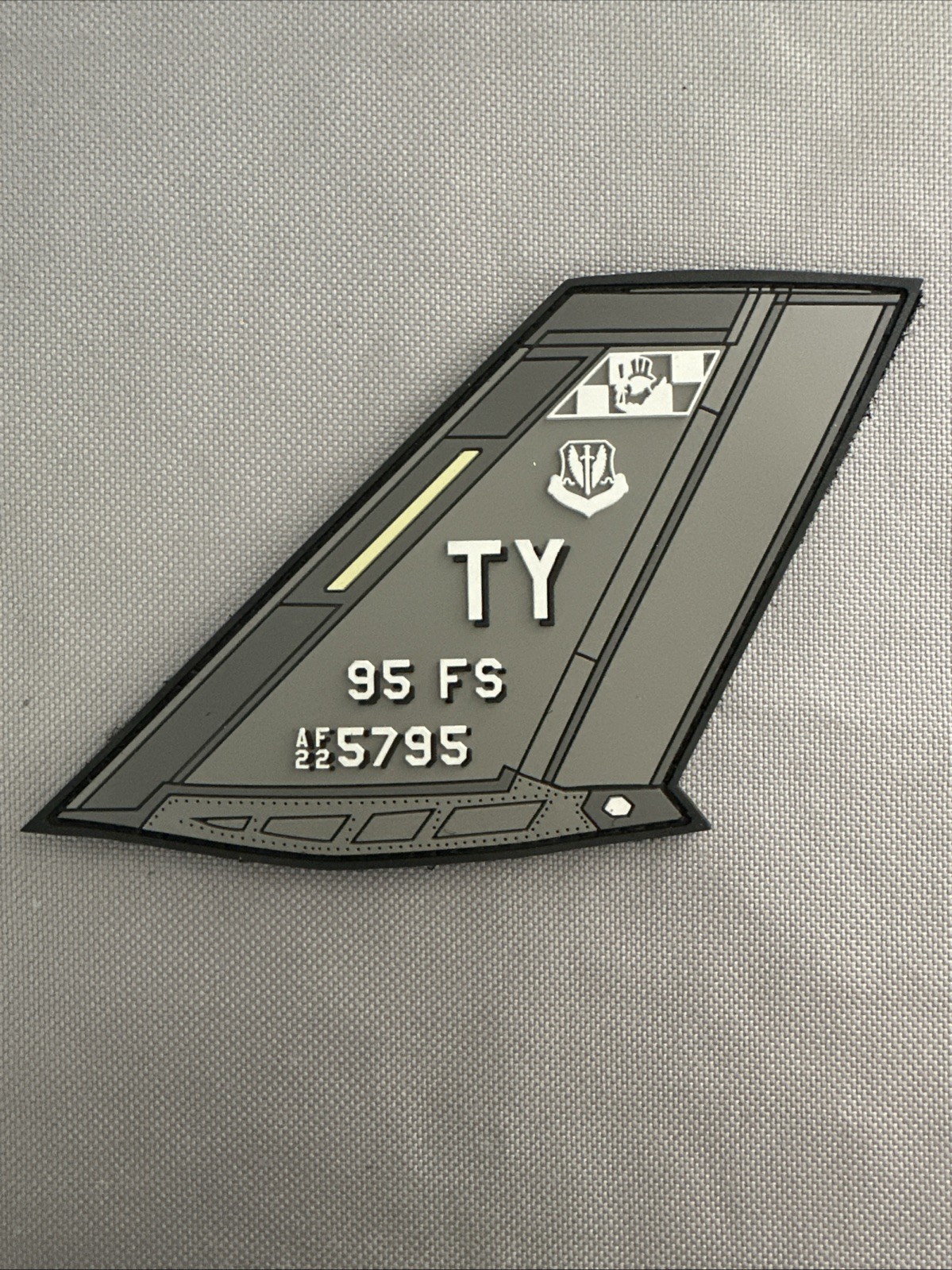 95th Fighter Squadron Tyndall AFB F-35 Tail PVC Patch