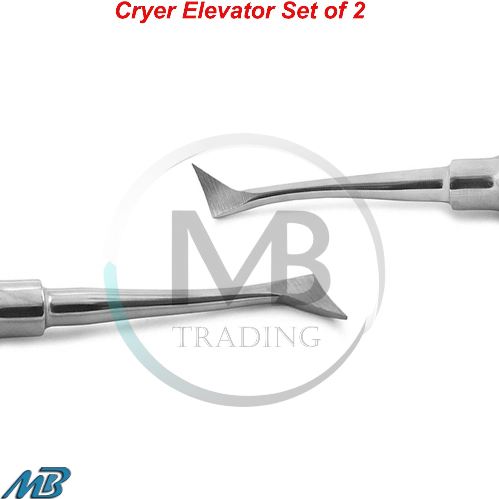 2 Pcs Dental Elevators Cryer RIGHT / LEFT Surgical Instruments German Grade