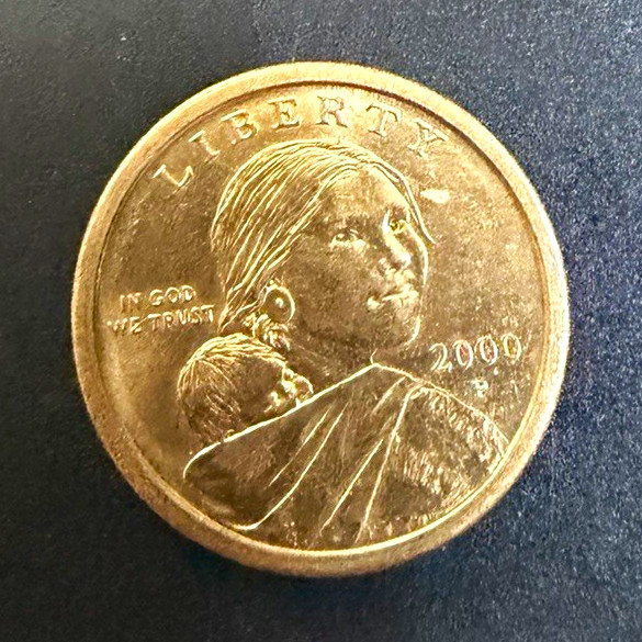 2000-P Sacagawea Native American $1 Coin Philadelphia Business Strike, KM#383